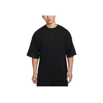 Logo Embroidered Pullover Short Sleeve T-Shirt Men Tops Black HF9607-010