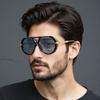 New Retro Vintage Sunglasses For Men Light Luxury Metal Frame Gradient Lens Trendy UV400 Protection