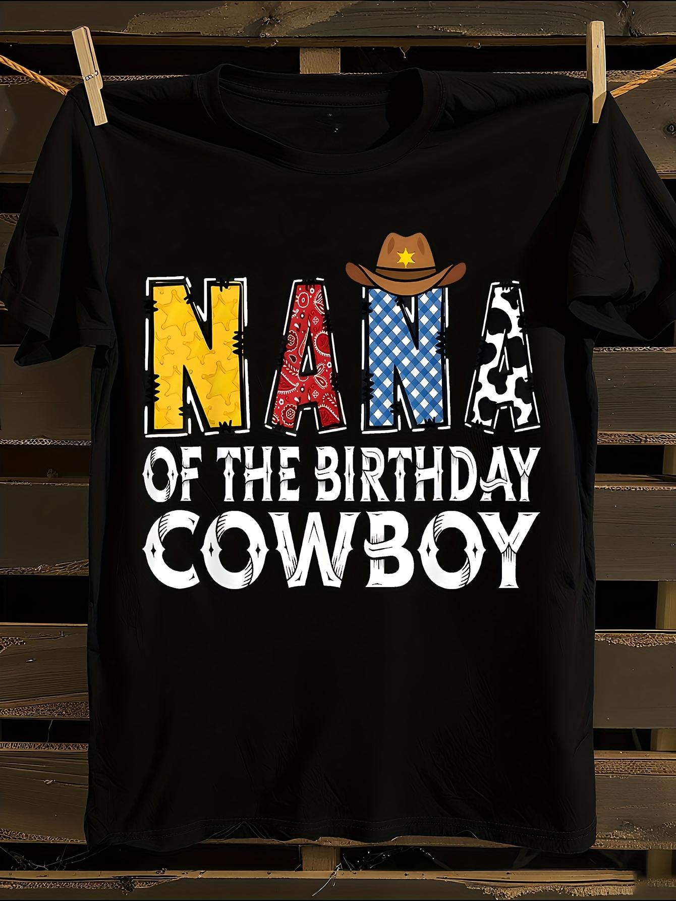 s Nana 1st Birthday Cowboy Western T-Shirt XXL