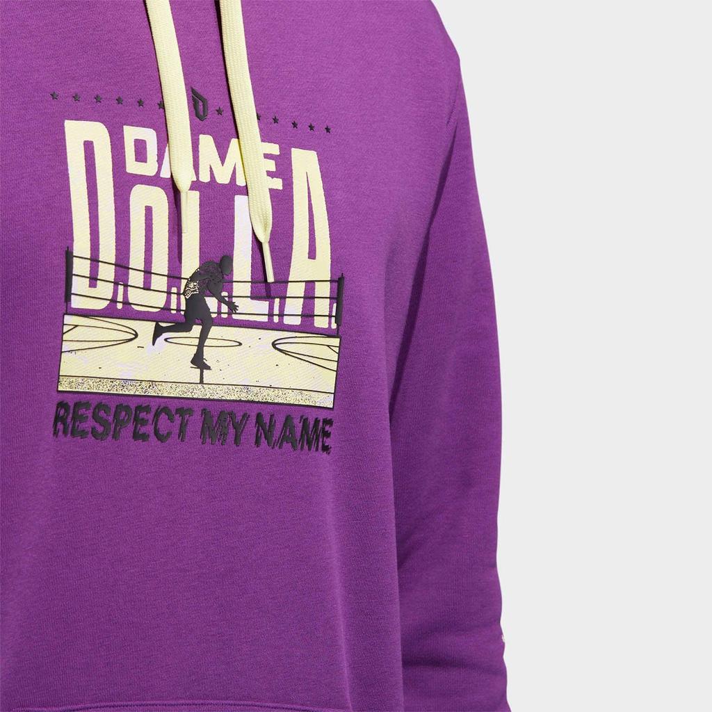 Adidas Sweatshirts Men's Purple Hooded Moderate Regular HG8914