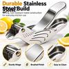 Lightweight Squeezer for Travel 2Pcs Fish Shape Lemon Squeezer Stainless Steel Manual Citrus Juicer Portable Hand Press Limes Oranges Cocktails,