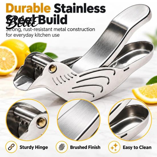 Lightweight Squeezer for Travel 2Pcs Fish Shape Lemon Squeezer Stainless Steel Manual Citrus Juicer Portable Hand Press Limes Oranges Cocktails,