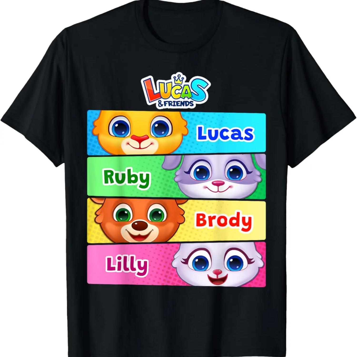 

Official Licensed Lucas & Friends by RV AppStudios Graphic T-Shirt XXXXXL чорний