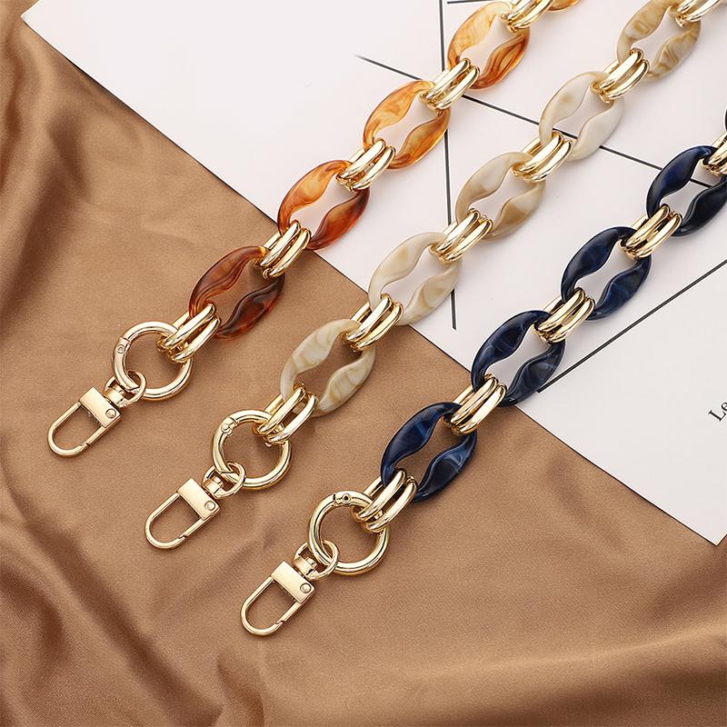 40/60cm Acryl Taschenkette Taschengurt Abnehmbarer Taschenzubehör Damen Hochwertige Kette für Taschen Geldbörsenketten-Taschengriff 2021