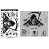 Halloween sticker black horror atmosphere death glass sticker mall window scene arrangement bat static sticker