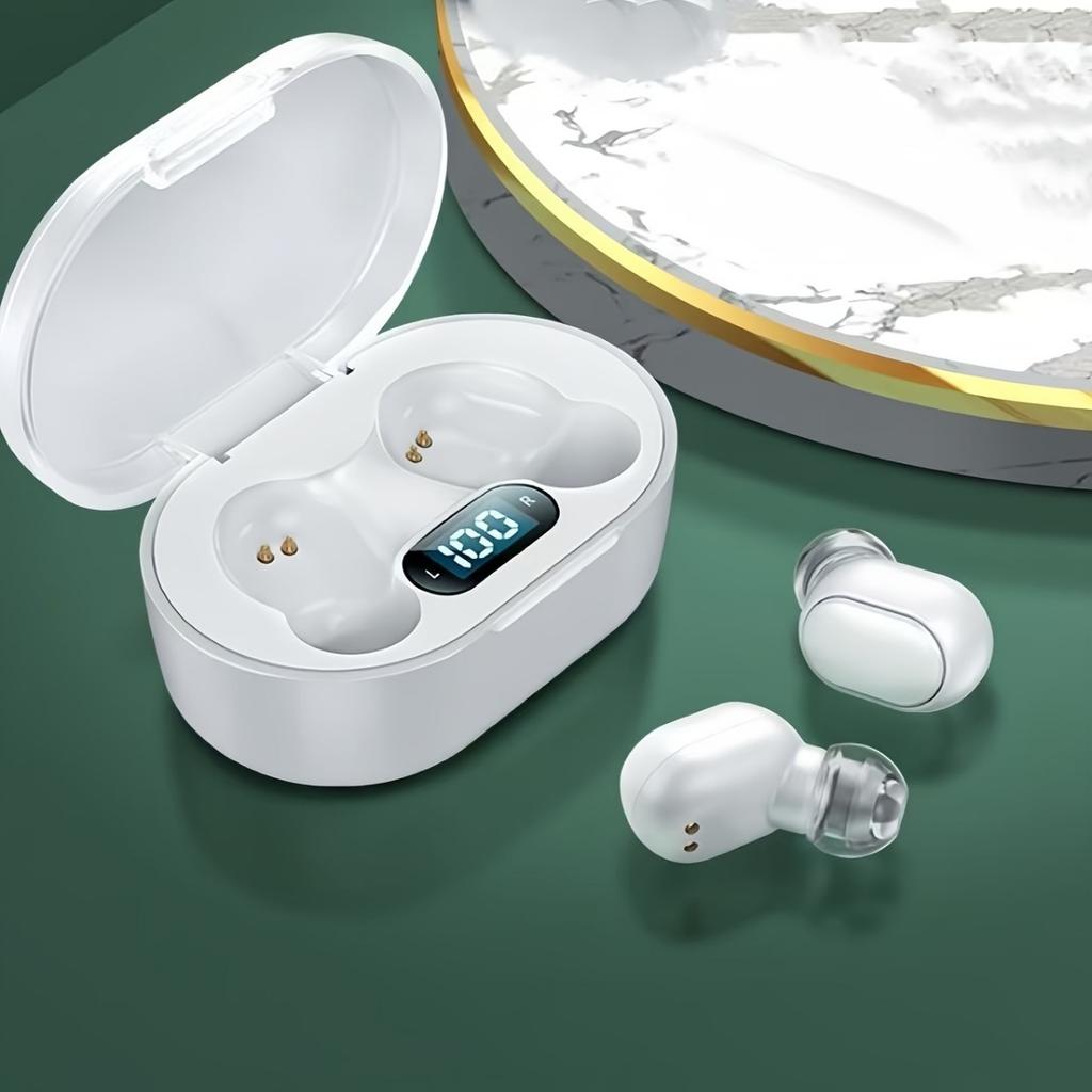אוזניות אלחוטיות חדשות עם איכות צליל גבוהה, עיצוב נוח בתוך האוזן + מסך מגע LED, מתאימות לטלפונים ניידים, ספורט סוחף