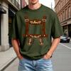 Men's Summer Crew Neck T Shirt Oktoberfest Print Short Sleeve Casual Comfortable Lightweight Tee for Outdoor Activities
