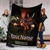 Custom Name Total War Warhammer Theme Printed Blanket - Perfect for Couch, Bed, Travel & Outdoor Use | Machine Washable, Cozy & Durable.