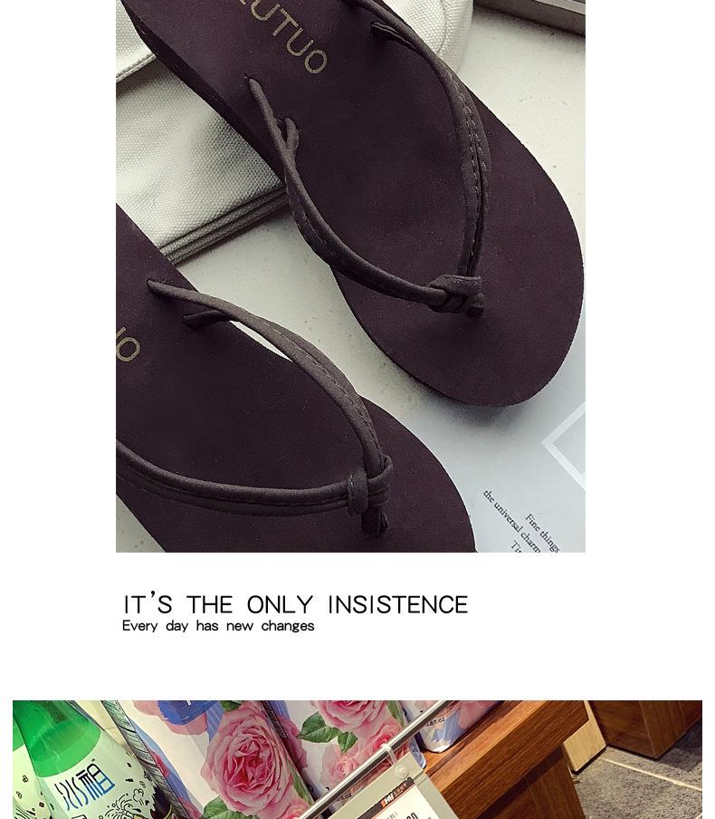 Women's Fashionable 7cm Platform Flip-Flop Slides - Non-Slip Beach Thong Slippers