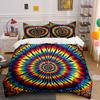 Psychedelic Three-Piece Set For Decor Exquisite Three-Piece Bedding Set Gift For Kids And Adults