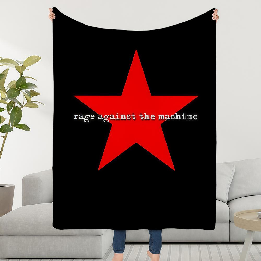 Rock Band R-Rage A-against The M-machine Blanket Soft Warm Furry Throw Super Kids Toys Bed Sofa Car Cradle