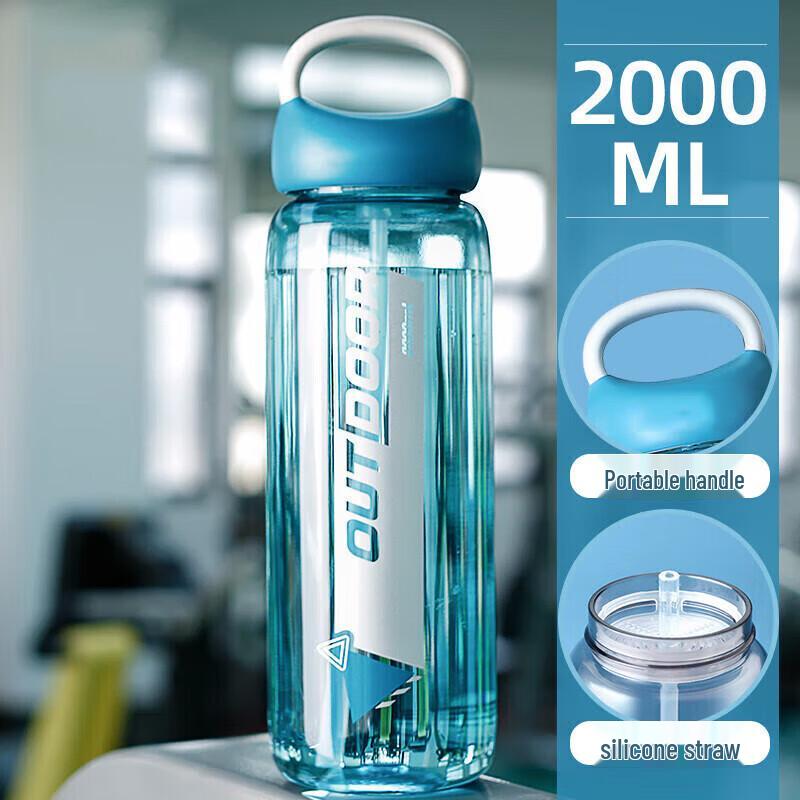 Churong Outdoor Sports Water Bottle with Straw