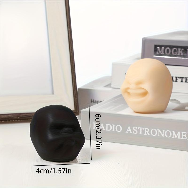 Simulated Grumpy Face Squishies Stretchable Hand Pinch Funny Mood Release Anti-Stress Novelty Squeeze Toy