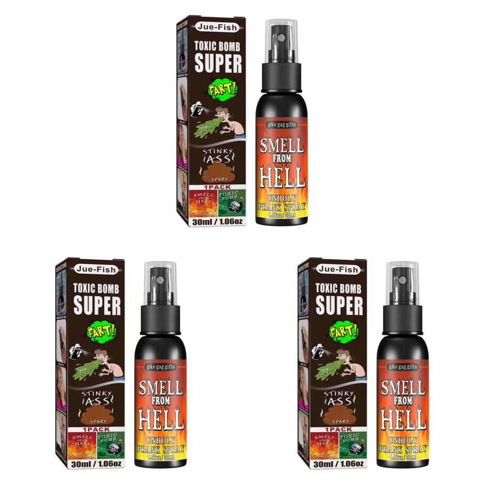 1/2PCS Stinky Fart Gag Spray Prank Joke Plastic Liquid Extra Strong Stink Bomb Party Supplies Non Toxic for Halloween Funny Toys