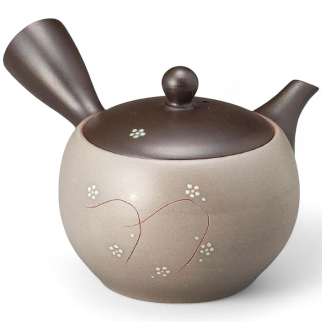 Green Tea Tokoname Refreshing Mesh Teapot with Tea Made in Japan J-kitchens Pot, Ware, Strainer, 430cc,
