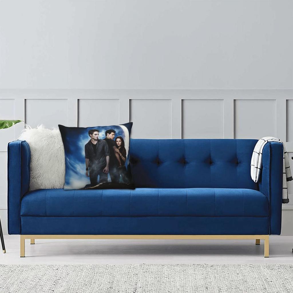 The Twilight Saga Movie Pillowcase Printed Polyester Cushion Cover Decorative Pillow Case Cover Home Square 45*45Cm