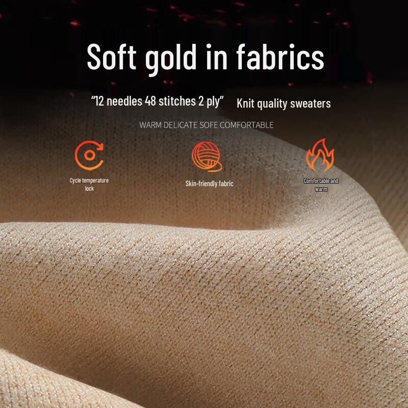 Huili Men's Winter Round Neck Pullover Knit Sweater