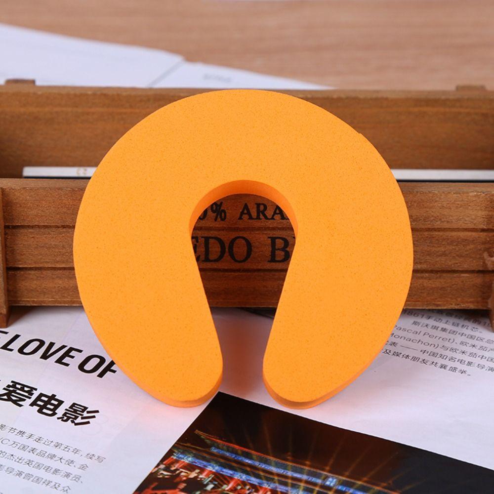 EVA Door Stopper Soft-Touch Fabric-Covered Foam Durable Finger Protector Wall-Mounted