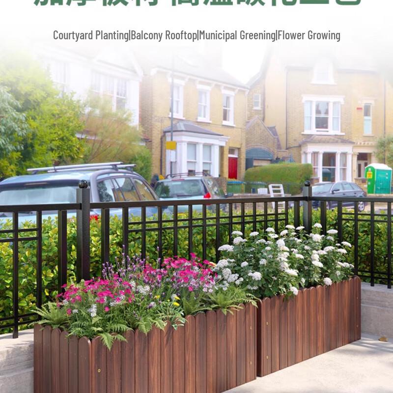 Anti-corrosion Wood Rectangular Planter