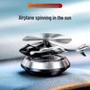 Solar-Powered Helicopter Rotating Air Freshener - High-End Men's Car Ornament with Long-Lasting Fragrance