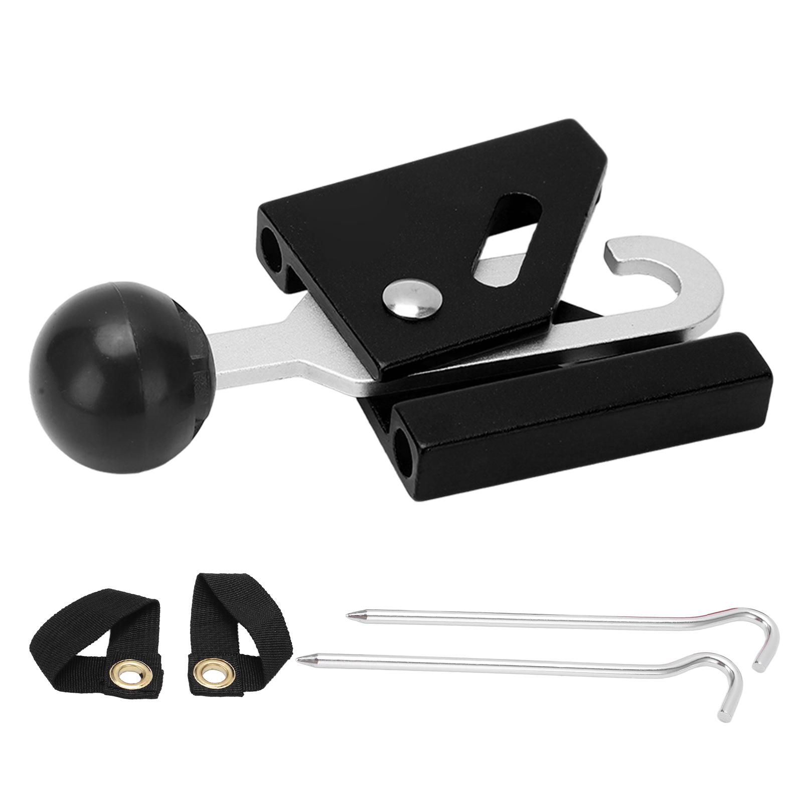 Tent Pole Tips Rod Top Single Tent Support Thimble with Tent Nail Fixing Buckle