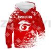 3D Free Fire Garena Hoodie Tracksuit Men Daily Anime Printed Pullovers Girls Harajuku Oversized Sweatshirt Sudaderas Outerwear