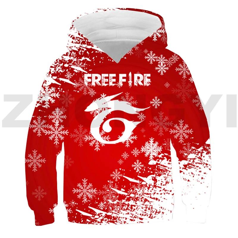 3D Free Fire Garena Hoodie Tracksuit Men Daily Anime Printed Pullovers Girls Harajuku Oversized Sweatshirt Sudaderas Outerwear