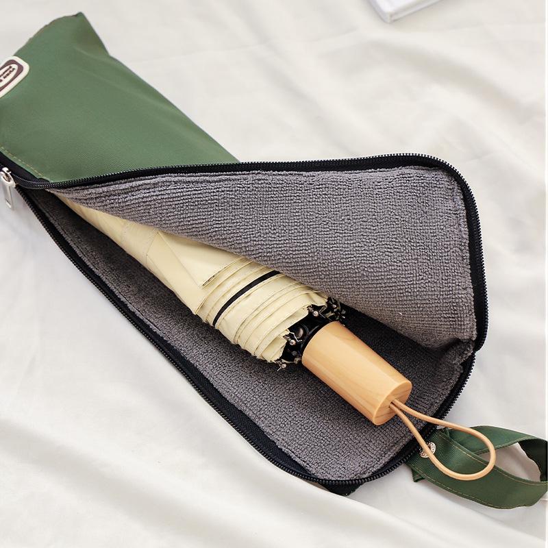 Multi Purpose Waterproof Umbrella Storage Pouch With Microfiber Lining Portable Umbrella Case For Rainy Days