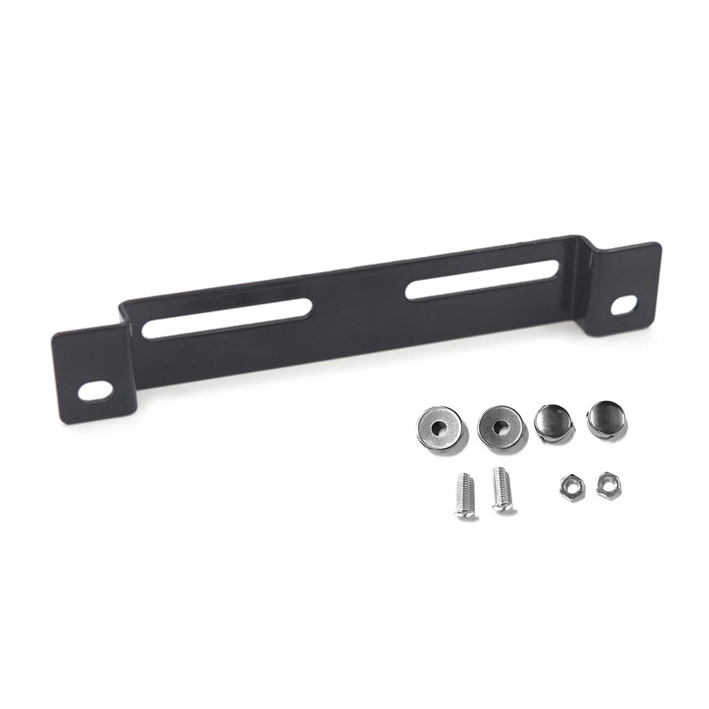 Metal Bracket License Plate Black 7.6''x1.2'' Universal for Motorcycle ATV Dirt Bike