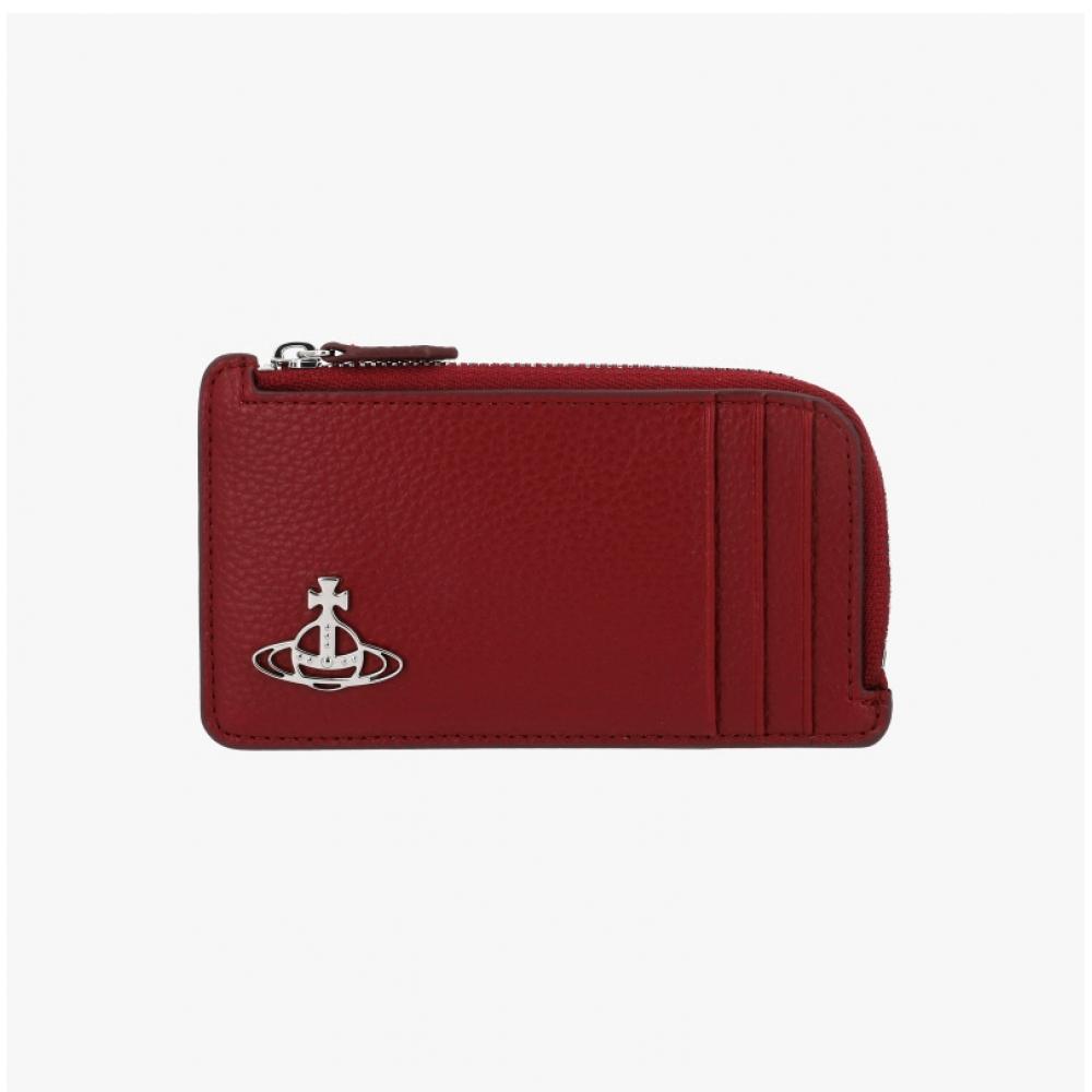 Vivienne Westwood 5402000hw S000d H407 Vegan Bio Green Grain Zip Card Holder