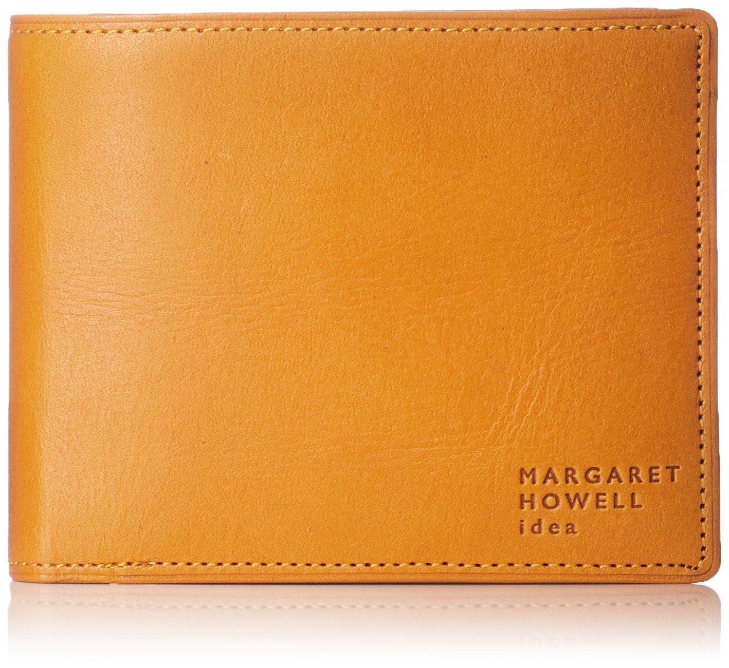 

Кошелек Margaret Howell Idea для мужчин и натуральный с отделением для монет и купюр, простой горчичный бифолд для женщин, дубленый, отделение, Япония, дизайн, горчичный