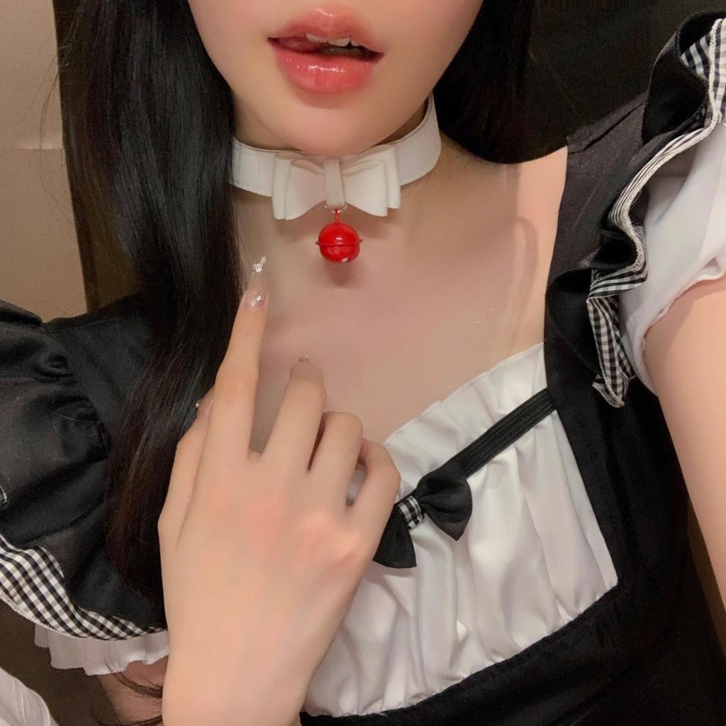 Bell Necklace Women'S Traction Rope Neck Strap Chain Collar Collarbone Chain Neck Ring Choker Necklace Neck Chain Neck Ring
