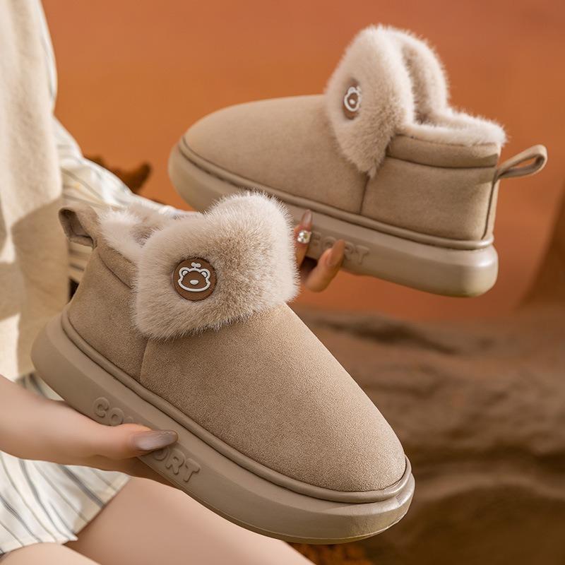 Thickened Anti-slip Indoor Cotton Slippers and Cartoon Shoes for Home Use
