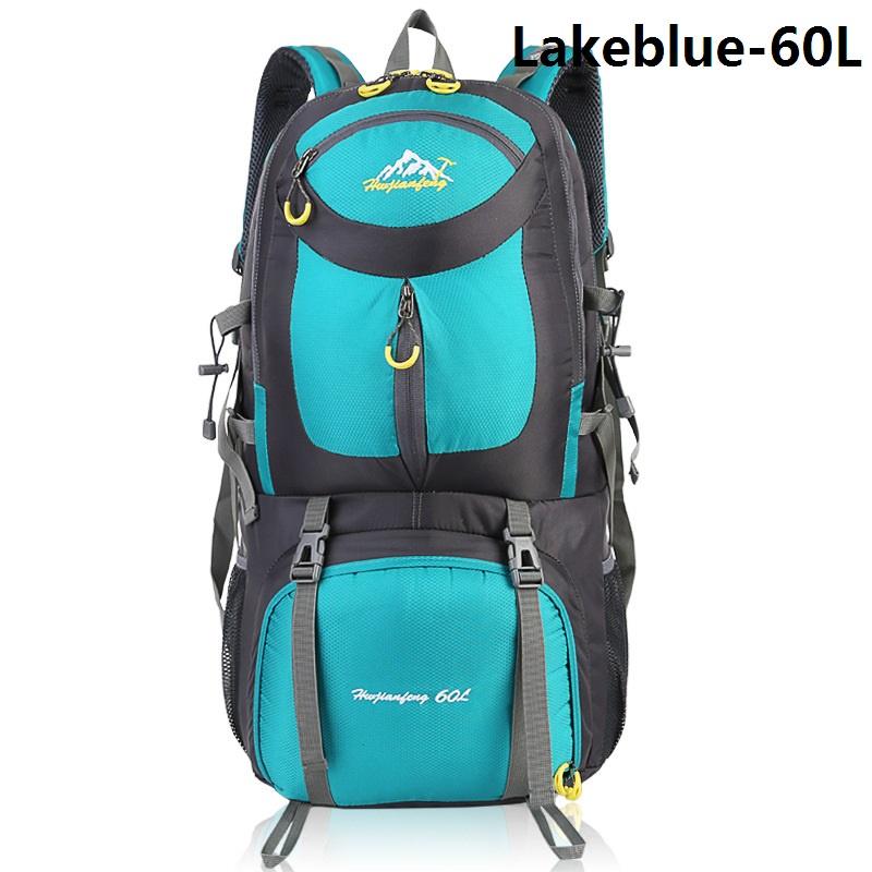 Hexagonal Nylon Backpack For Camping Climbing And Trekking 40l/50l/60l