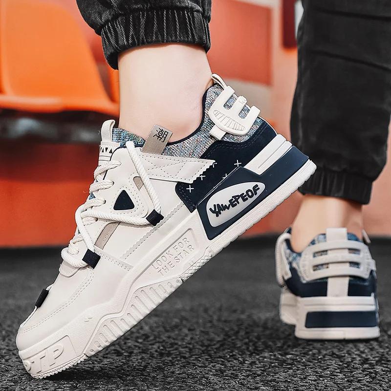 Fashion Men's casual shoes summer breathable thick sole comfort running shoes soft sole anti slip student's sports shoes male sneakers