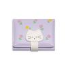 PU Leather Flower Printed Wallet Portable Three Fold Wallet Coin Purse Short Leather Purse  Travel