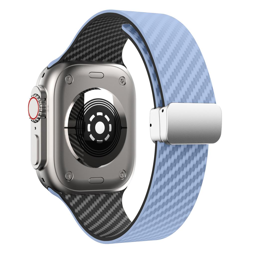 Magnetic band For Apple Watch Straps 44mm 45mm 41mm 40mm 46mm Silicone Bracelet Loop iWatch series 10 9 8 7 6 SE 3 Ultra 2 49mm