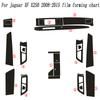 For Jaguar XF X250 2008-2015 Interior Central Control Panel Door Handle 5D Carbon Fiber Stickers Decals Car Styling Accessorie