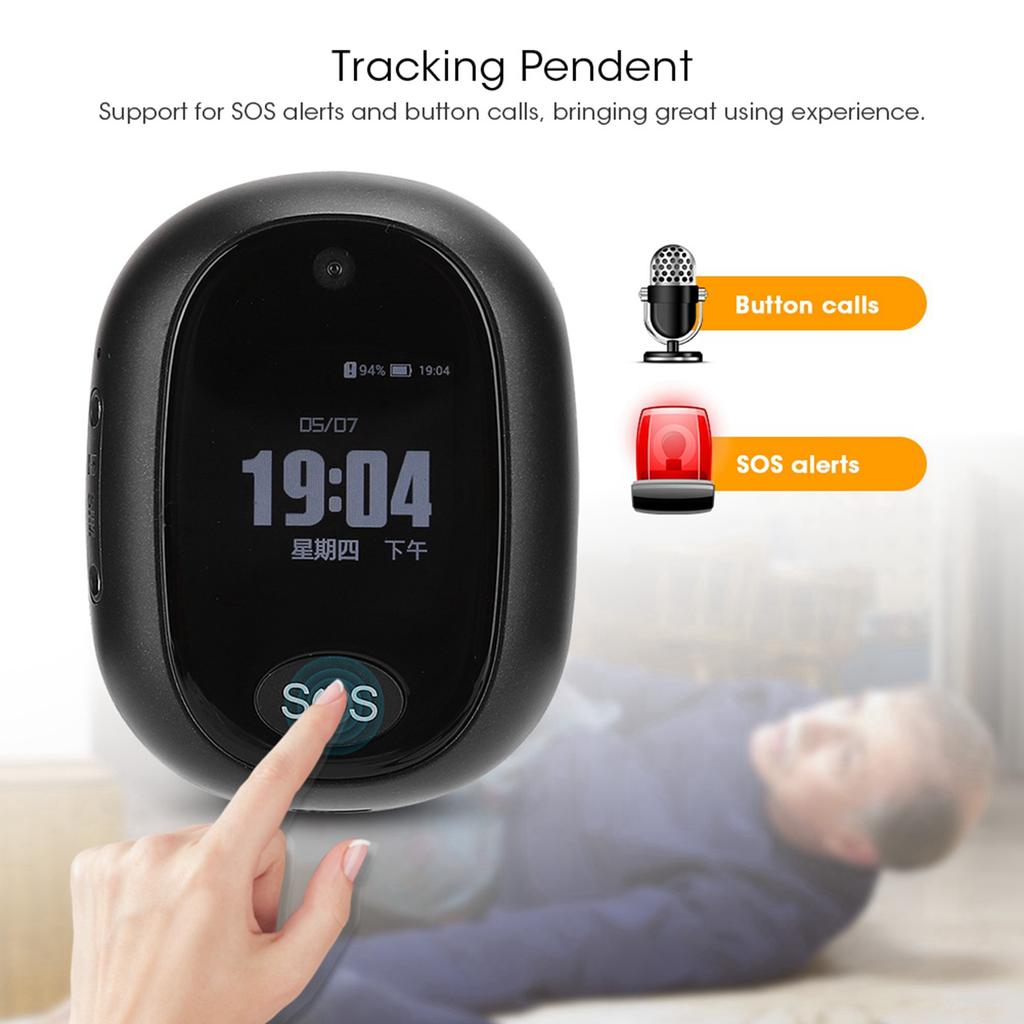 RF‑V45 4G Smart GPS Tracking Pendent One‑Key SOS Anti‑Loss Locator for Elder Children B Frequency