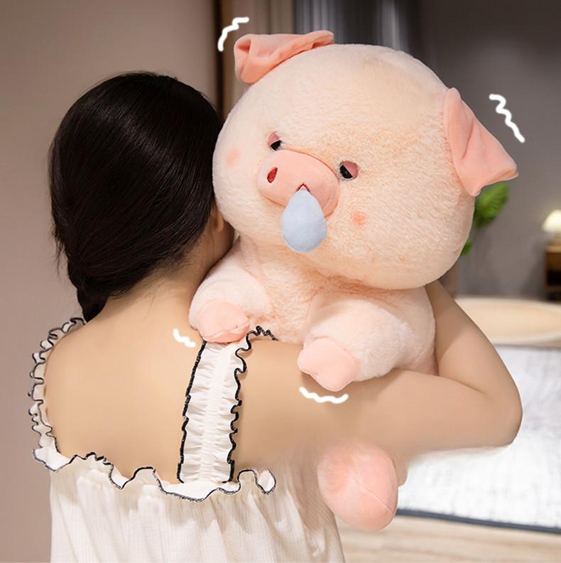 Cute Pink Thread Pig Plush Toy Cute Runny Pig Healing Doll Comforting Doll Girl Gift