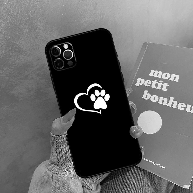 Dog Paw Case For iPhone 17 Air 15 14 13 12 11 16 Pro Max 13 Mini XR 15 16 Plus 16e Back Cover Shell