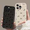 Schwarze Schleife Silikon Weiche Handyhülle Für Xiaomi Redmi 13C 14C 12 Redmi Note 14 13 12 11 Pro Plus 5G 12S 11S Stoßfeste Rückabdeckung