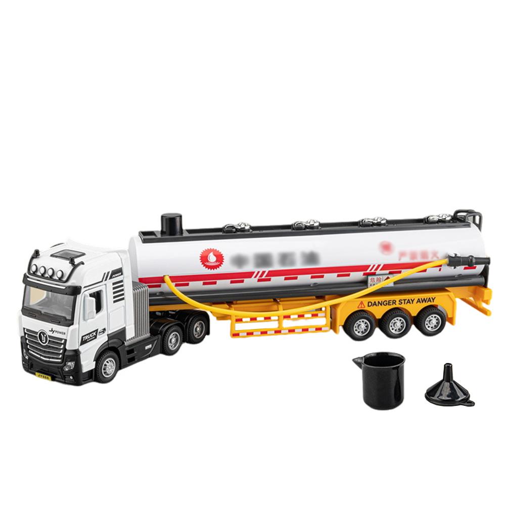 Engineering Vehicle Toys Acousto-optic Rebound Alloy Excavator Garbage Crane Mixer Dumper Model Gifts For Boys Girls