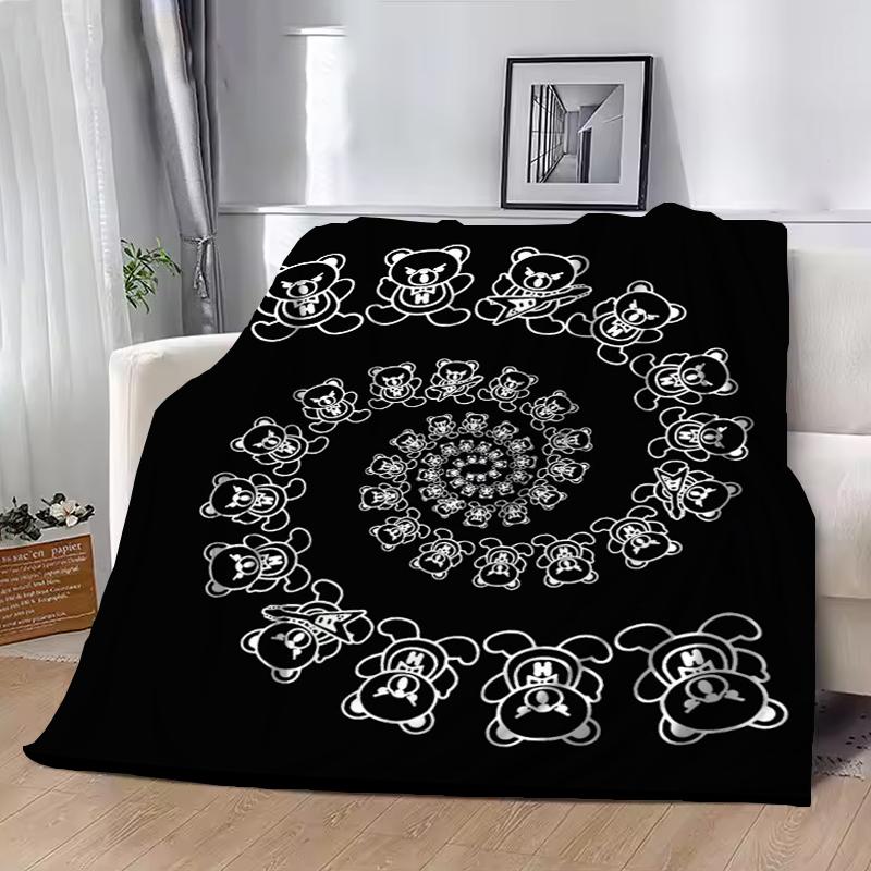

Hysteric Glamour Girl Throw Blanket Luxury Designer Bedding Soft Plaid With Print Anime Blankets for Decorative Sofa King Lid 30x40in