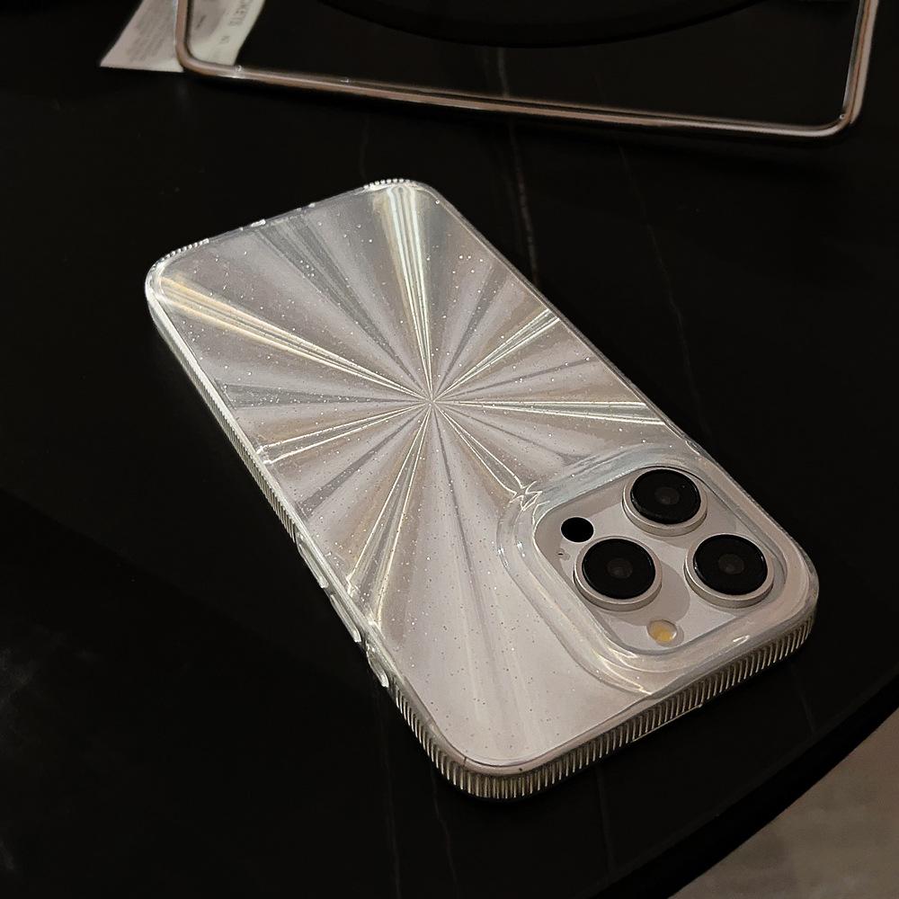 High End Sense Ins Aurora Laser Phone Case Suitable for 14 Apple 15pro Max Flash Powder Iphone13 Anti Fall 16