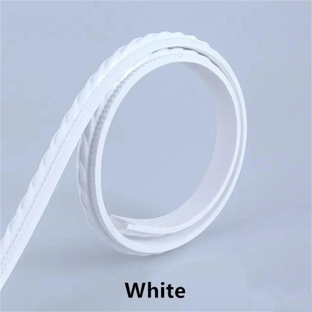 

1pc 1m/39.37in Elegant Imitation Gypsum PVC Decorative Strip, Waterproof Self-adhesive Molding for Windows and TV Walls 1mx12mm белый