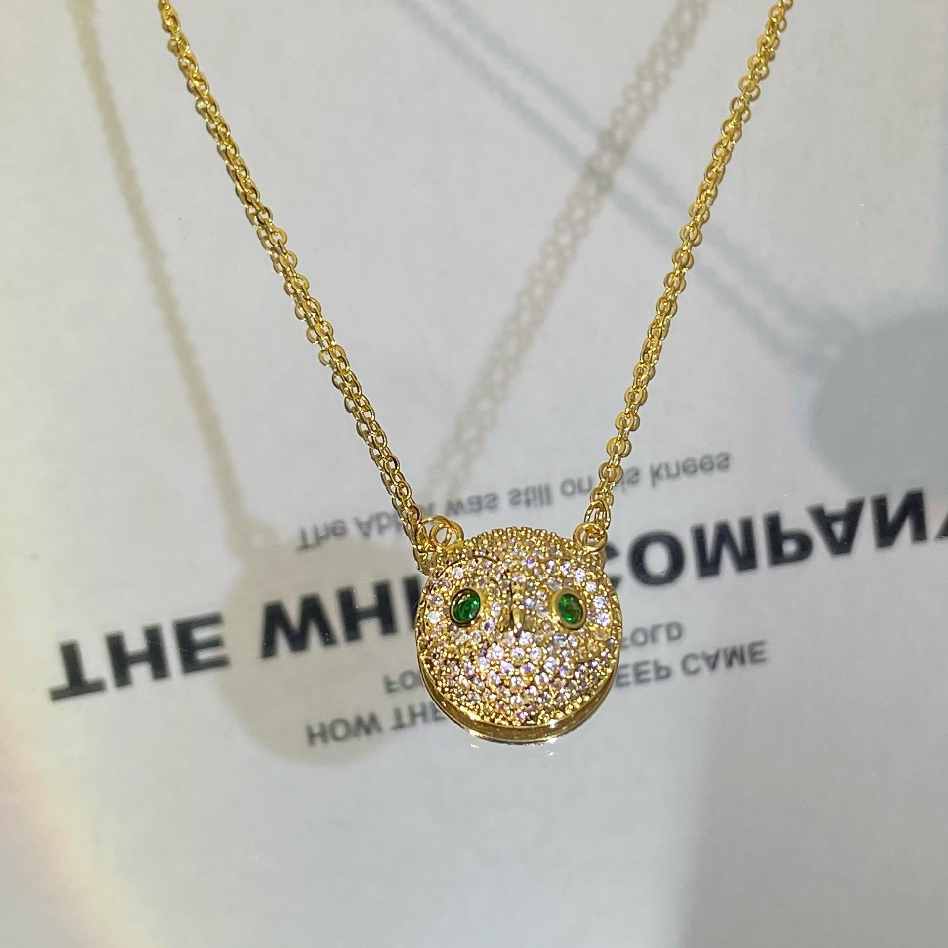 

Ожерелье из розового золота в виде совы, простая подвеска, серебряные украшения, ключица, простая мода