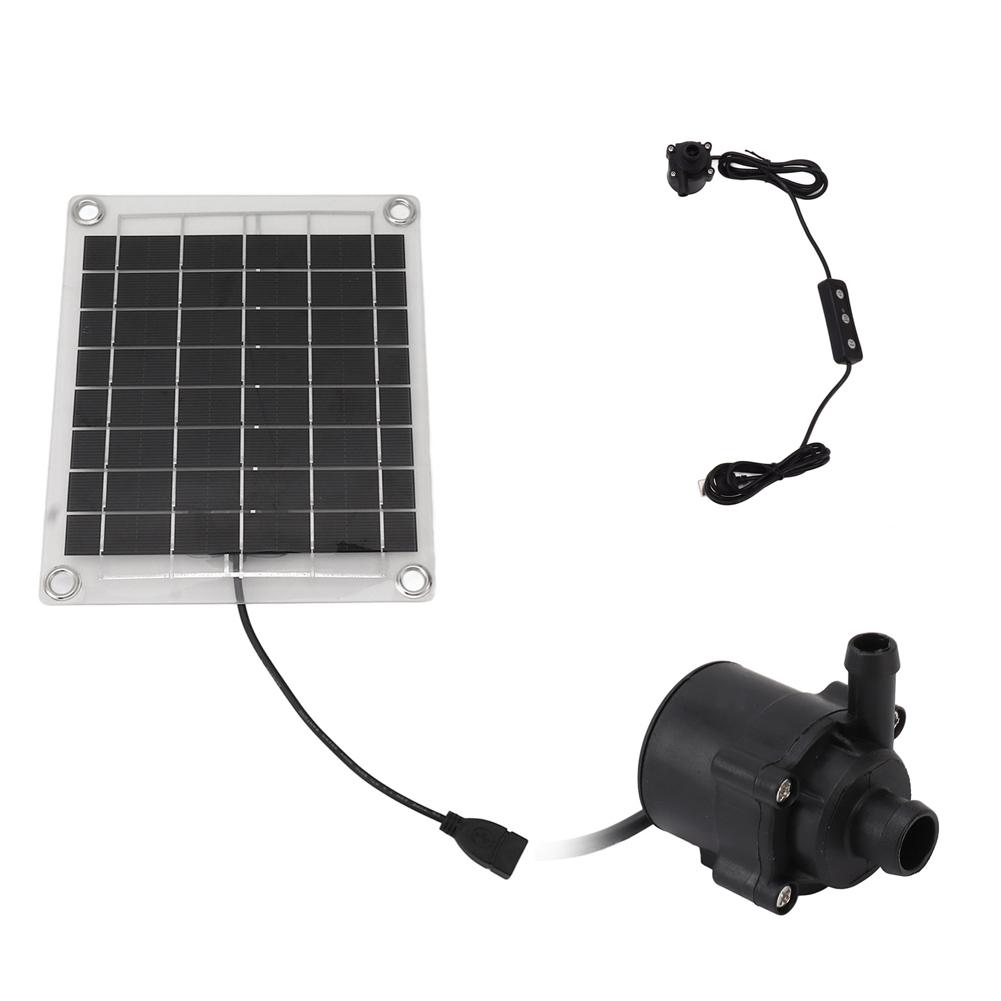 12V 10W Fountain Panel Pump Watering System Mini Solar Panel Fountain with Adjustment Switch Solar Panel Pump Kits for Fish Tank
