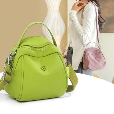 Sommer neue einfache Muschel Hand Schultertasche Nylongewebe leicht und trendy Ausgehen Freizeit Reise Umhängetasche Handy-Tasche