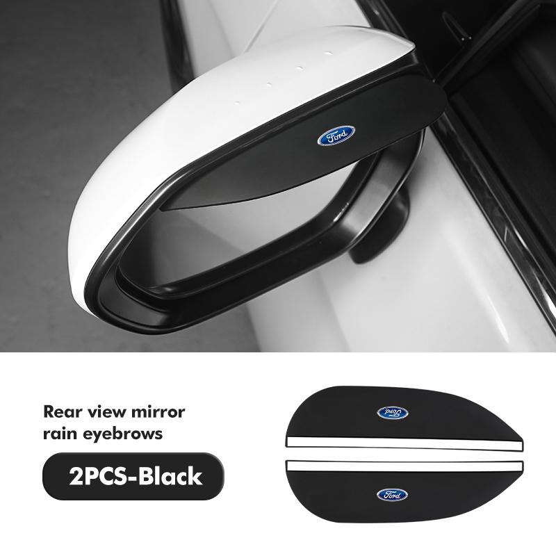 FRYX3 For Ford 2pcs Car Mirror Rain Brow PVC Waterproof Rainproof Rearview Guard mk2 mk3 Ranger Mondeo mk4 S-MAX Kuga Mustang Fusion
